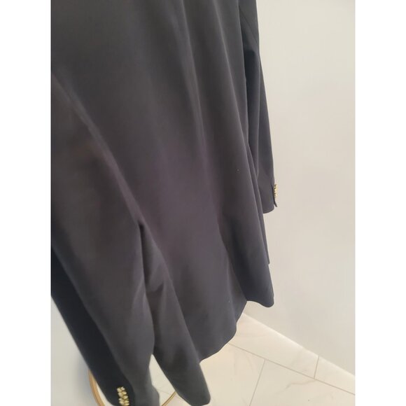 Derek Lam 10 Crosby Size 8 Sandra Double Breasted Slit Blazer Black - Picture 10 of 10